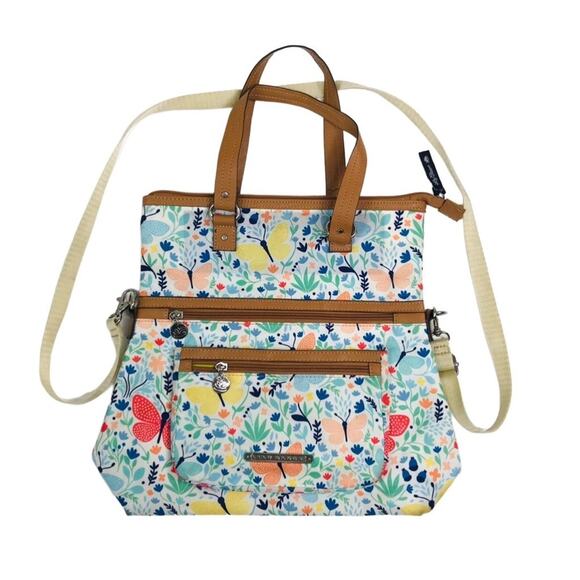 LILY BLOOM Isla Floral Foldover Crossbody Bag Cottagecore Western Preppy Fairy - Picture 1 of 12